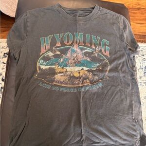 Mighty Fine Charcoal Tee with Graphic